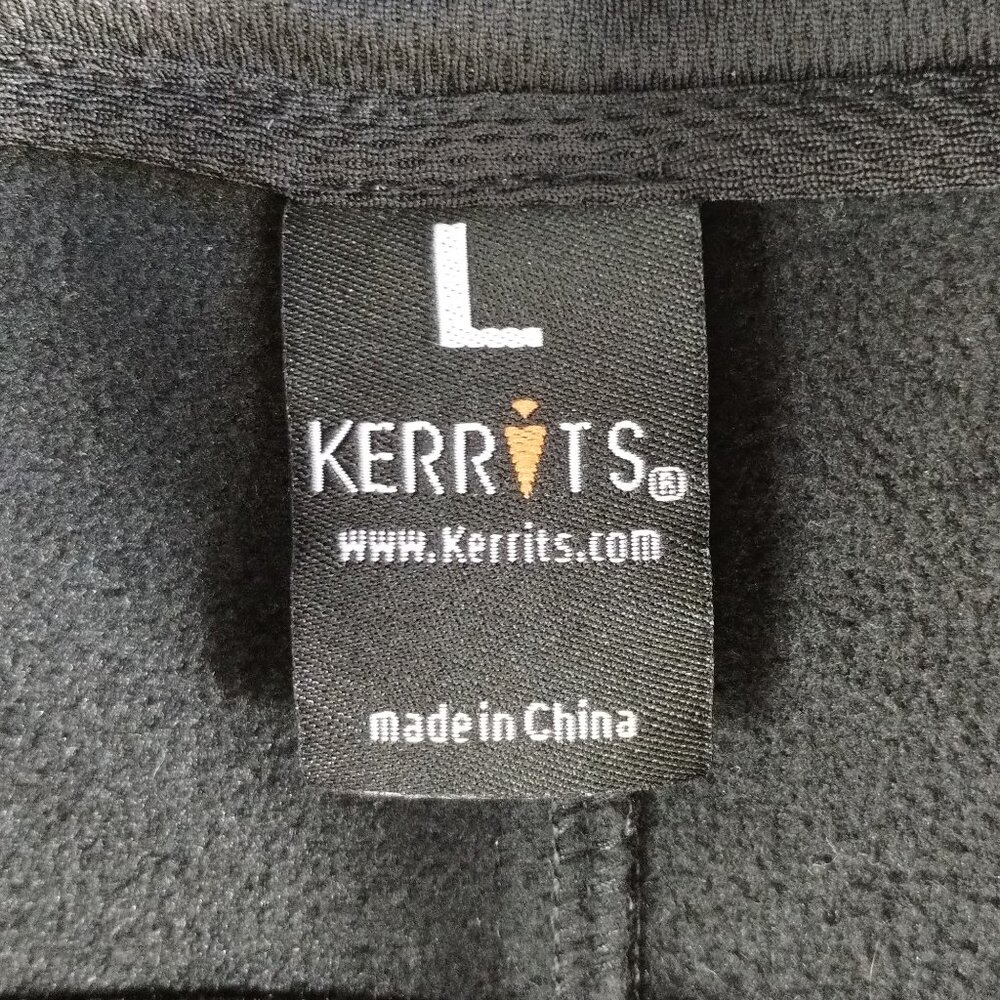 Kerrits Double Zippper Equestrian Riding Vest Black/Zebra Stripe Size L - Picture 7 of 9